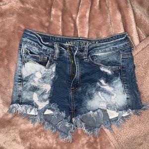 American Eagle ripped jean shorts